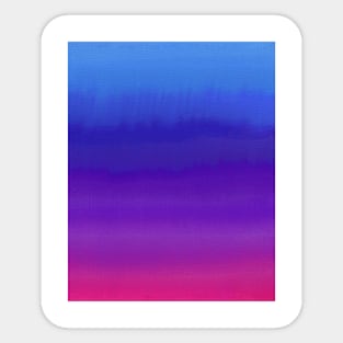 Vibrant blue purple watercolor gradient artwork Sticker